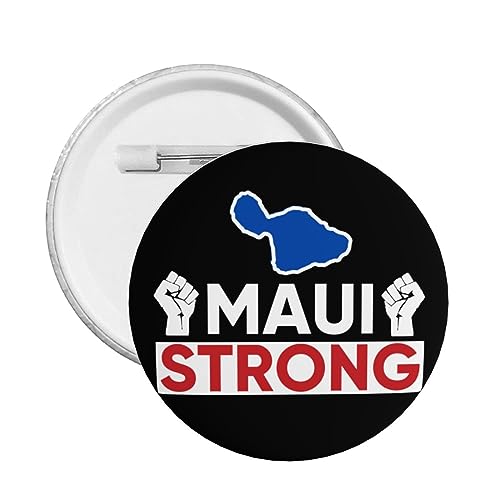 1 Stück Pray For Maui Hawaii Button Pins Maui Hawaii Starker Button Pin God Bless Hawaii Pin I Stand With Hawaii Runder Anstecker für Kleidung Tasche Hut Accessoires von GQWJKSZ