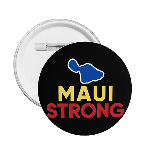 1 Stück Pray For Maui Hawaii Button Pins Maui Hawaii Starker Button Pin God Bless Hawaii Pin I Stand With Hawaii Runder Anstecker für Kleidung Tasche Hut Accessoires von GQWJKSZ