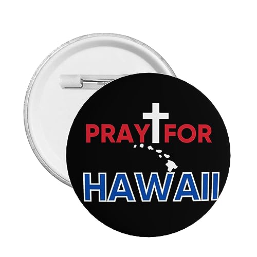 1 Stück Pray For Maui Hawaii Button Pins Maui Hawaii Starker Button Pin God Bless Hawaii Pin I Stand With Hawaii Runder Anstecker für Kleidung Tasche Hut Accessoires von GQWJKSZ