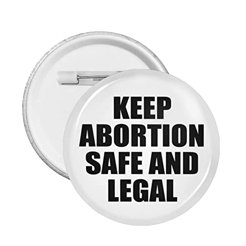 1 Stück Pro Abtreibungsrecht Pro Choice Button Pins Support 1973 Roe V. Wade Runder Anstecker Keep Abortion Safe Legal Circle Brust Pins My Body My Uterus My Choice Brosche Dekor für Kleidung Tasche H von GQWJKSZ