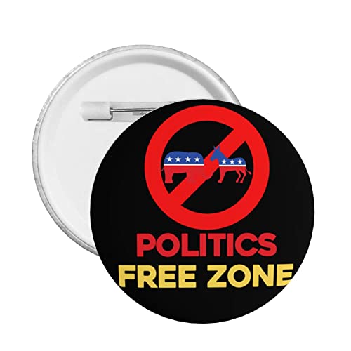 Anti-Politik, sie sind beide scheiße Button Pins Keine Politik Anti-politische Freihandelszonen-Pins Defund Abolish Politicians Runde Abzeichen für Kleidung Tasche Hut Zubehör von GQWJKSZ