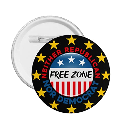 Anti-Politik, sie sind beide scheiße Button Pins Keine Politik Anti-politische Freihandelszonen-Pins Defund Abolish Politicians Runde Abzeichen für Kleidung Tasche Hut Zubehör von GQWJKSZ