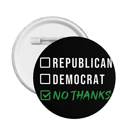 Anti-Politik, sie sind beide scheiße Button Pins Keine Politik Anti-politische Freihandelszonen-Pins Defund Abolish Politicians Runde Abzeichen für Kleidung Tasche Hut Zubehör von GQWJKSZ