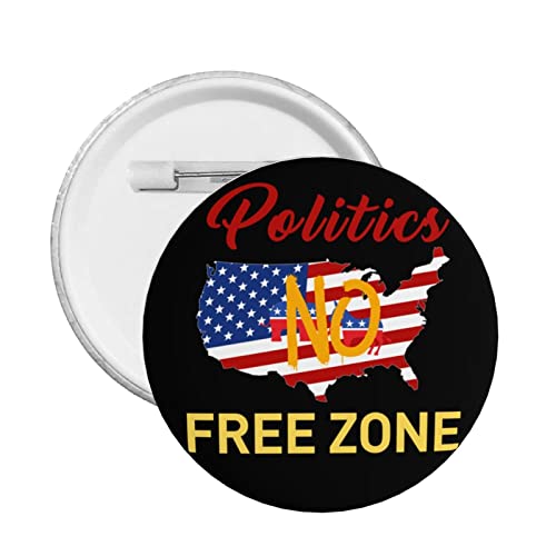 Anti-Politik, sie sind beide scheiße Button Pins Keine Politik Anti-politische Freihandelszonen-Pins Defund Abolish Politicians Runde Abzeichen für Kleidung Tasche Hut Zubehör von GQWJKSZ