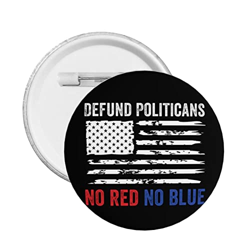 Anti-Politik, sie sind beide scheiße Button Pins Keine Politik Anti-politische Freihandelszonen-Pins Defund Abolish Politicians Runde Abzeichen für Kleidung Tasche Hut Zubehör von GQWJKSZ