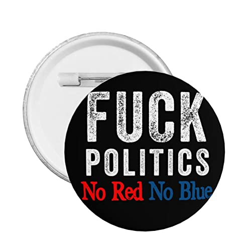 Anti-Politik, sie sind beide scheiße Button Pins Keine Politik Anti-politische Freihandelszonen-Pins Defund Abolish Politicians Runde Abzeichen für Kleidung Tasche Hut Zubehör von GQWJKSZ