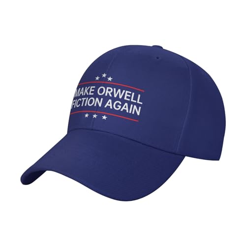 GQWJKSZ Make Orwell Fiction Again Hut Herren Damen Baseball Cap Trucker Hat Schwarz von GQWJKSZ