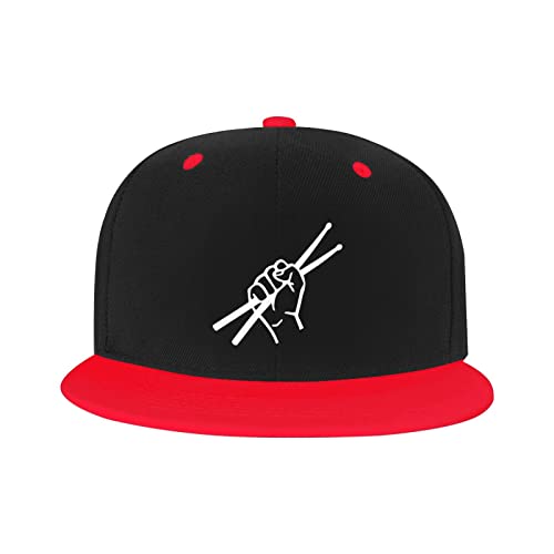 Verstellbare Mütze für Männer und Frauen, Drumsticks Drummer Unisex Hip Hop Baseball Cap Trucker Dad Hats von GQWJKSZ