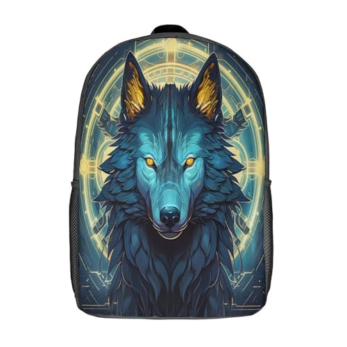 GQmoney Wolf 3D-gedruckter Kinder-Schulrucksack für Kinder, Reiserucksäcke, Büchertaschen, Kinder-Schultasche, 17 Zoll GQmoney Wolf 3D-gedruckter Kinder-Schulrucksack für Kinder, Reiserucksäcke, Büchertaschen, Kinder-Schultasche, 17 Zoll von GQmoney