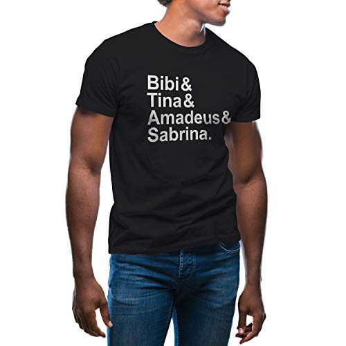 Bibi & Tina & Amadeus & Sabrina Herren schwarz T-Shirt Size L von GR8Shop