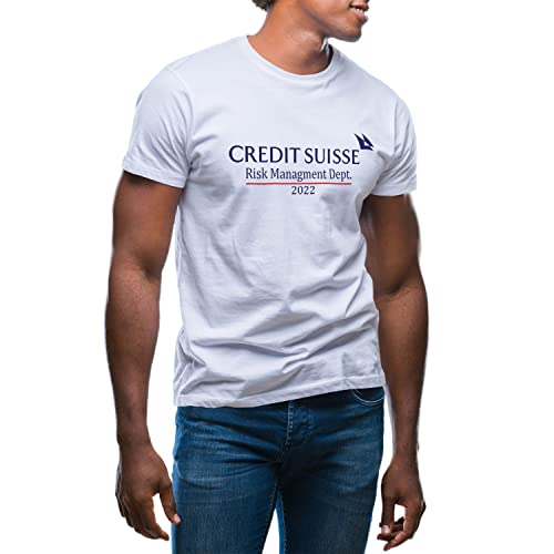 Credit Suisse Risk Management Department 2022 Herren Weißes T-Shirt Size XXL von GR8Shop
