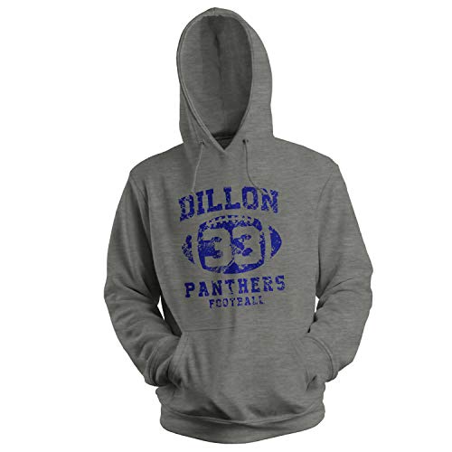 GR8Shop Dillon Panthers Football 33 Unisex Grau Kapuzenpullover Hoodie Size L von GR8Shop