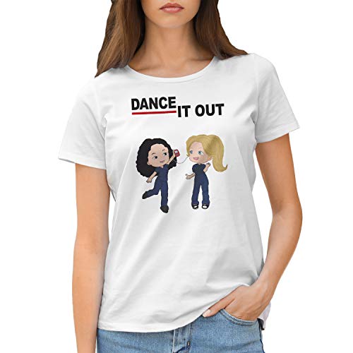 Greys Anatomy Dance It Out Damen Weißes T-Shirt Size M von GR8Shop