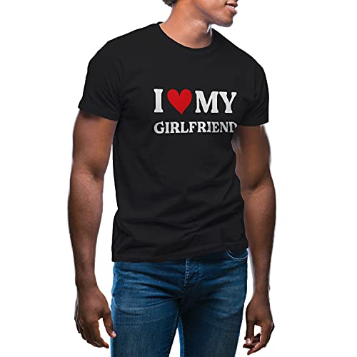 I Love My Girlfriend Herren schwarz T-Shirt Size 3XL von GR8Shop