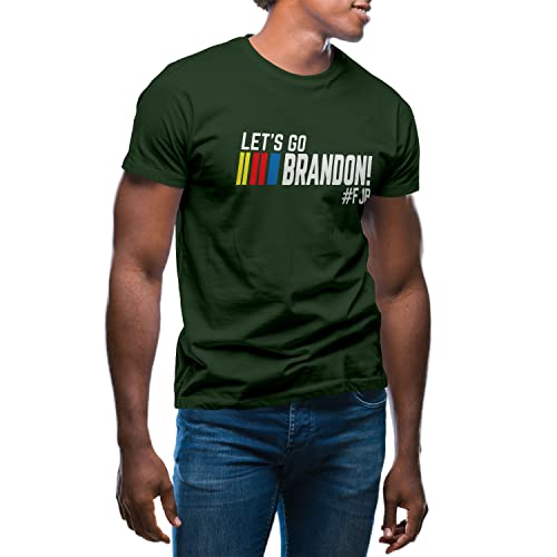Let's Go Brandon Joe Biden Meme FJB Race | Herren Militärgrün T-Shirt Size L von GR8Shop