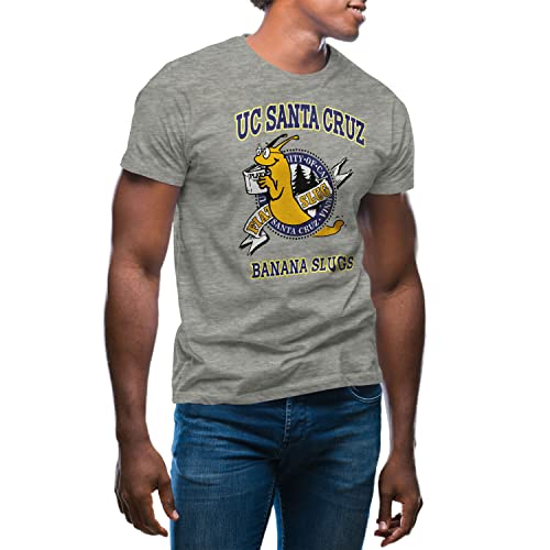 UC Santa Cruz Pulp Fiction Banana Slugs Herren Grau T-Shirt Size XL von GR8Shop
