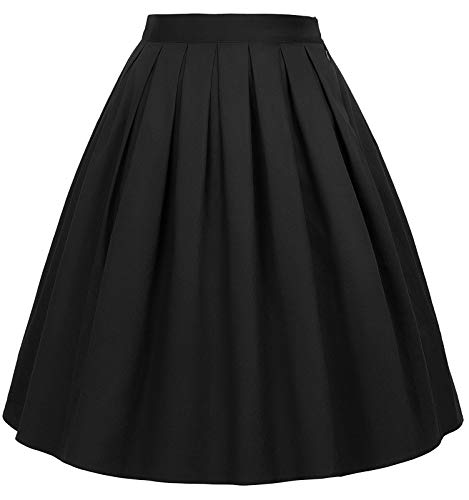 GRACE KARIN damen rockabilly rock a linie vintage retro rock swing röcke, Cl6294-28, S von GRACE KARIN