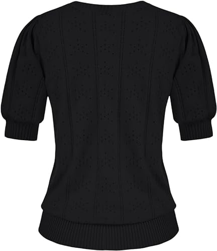 GRACE KARIN Damen Bluse Pullover Damen Vintage Pullover Strickpullover warm Sweater CL692-1 2XL von GRACE KARIN