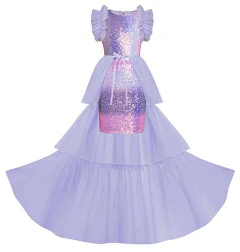 GRACE KARIN Glitzer Kleider Teenager Mädchen Prinzessinnen Kleid Abnehmbar Tüll Festliches Kleid für 11-12 Jahre Mehrfarbig-Lila GRACE KARIN Glitzer Kleider Teenager Mädchen Prinzessinnen Kleid Abnehmbar Tüll Festliches Kleid für 11-12 Jahre Mehrfarbig-Lila von GRACE KARIN