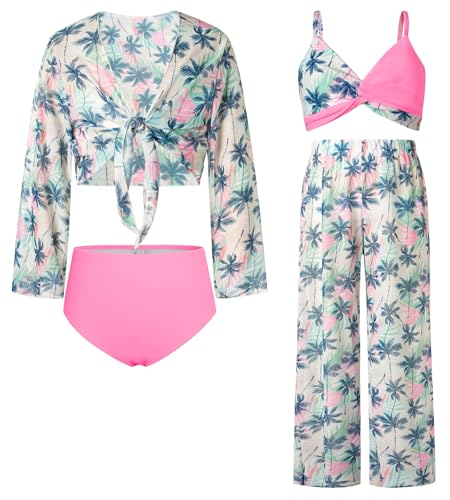 Kinder Schwimmanzug Badebekleidung Badehose Rash Guards Bademode Lila 14 Jahre von GRACE KARIN