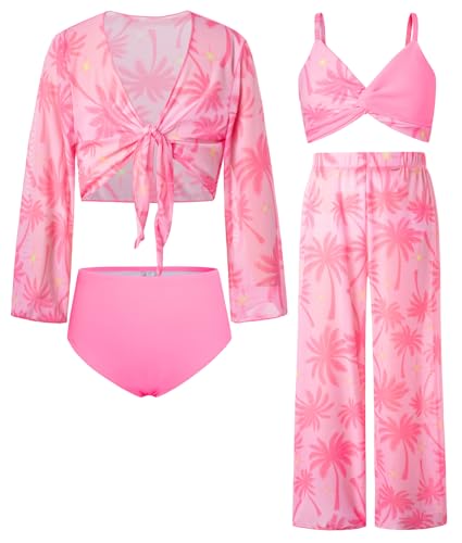 Mädchen Badeanzug Badebekleidung Ärmelloser Kinder Badebekleidung Blau Grün 10 Jahre von GRACE KARIN