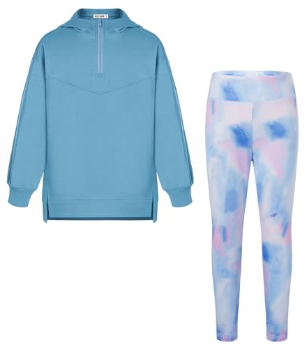 GRACE KARIN Mädchen Bekleidungsset 2 Teilige Casual Kapuzenpullover + Enge Hosen von GRACE KARIN