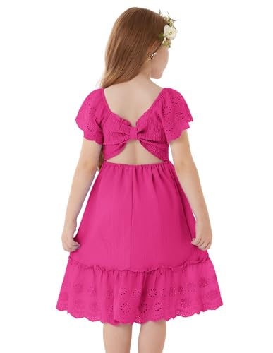 GRACE KARIN Mädchen Partykleid Kurzarm Quadratausschnitt Rückenfrei A-Linie Kontrastdesign Midilänge Rosarot 12-14 Jahre GRACE KARIN Mädchen Partykleid Kurzarm Quadratausschnitt Rückenfrei A-Linie Kontrastdesign Midilänge Rosarot 12-14 Jahre von GRACE KARIN