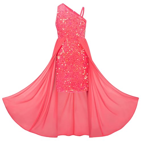 GRACE KARIN Mädchen Süß Prinzessin Kleid Schulterträger A-Linie Maxikleid Mit Pailletten - Casual Party Festlich Hochzeit Kinderkleidung 14 Jahre Rotem Irisierendem GRACE KARIN Mädchen Süß Prinzessin Kleid Schulterträger A-Linie Maxikleid Mit Pailletten - Casual Party Festlich Hochzeit Kinderkleidung 14 Jahre Rotem Irisierendem von GRACE KARIN