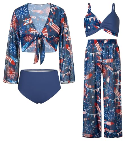 Kinder Schwimmanzug Badebekleidung Badehose Rash Guards Bademode Hell Pink 14 Jahre von GRACE KARIN