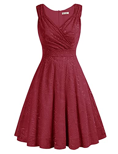 Petticoat Kleider a Linie cocktailkleid Damen Festliche Kleider schwarz Partykleider CL645-5 S von GRACE KARIN