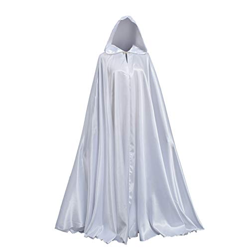 GRACEART Damen Cape Umhang Mit Kapuze Mittelalter Mantel Lang Halloween kostüm Für Hochzeit Braut Abendkleid Brautkleid von GRACEART