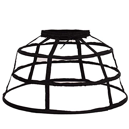 GRACEART Damen Reifrock Petticoat Gepäckträger Käfig Rock Braut Slips Crinoline, Schwarz , Einheitsgröße von GRACEART