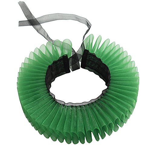 GRACEART Elisabethanisch Dickens Rüsche Hals Clown (Smaragd) von GRACEART