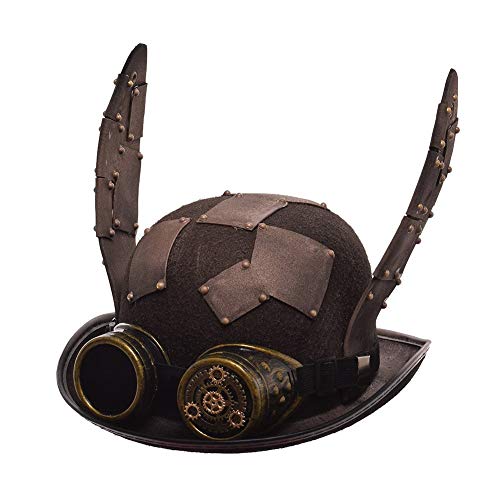 GRACEART Unisex Steampunk Hut Steampunk Zylinder Hut Steampunk Hut für Männer oder Frauen (DE/NL/SE/PL, Alphanumerisch, M, Style-29) von GRACEART