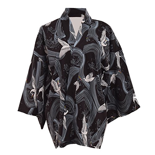 GRACEART Japanisch Stil Kran Drucken Mantel Robe Yukata von GRACEART
