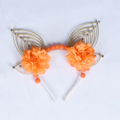 GRACEART Sunburst Halo Crown Haarteil Zip Tie Haarband Halloween Cosplay Accessoire (orange, Einheitsgröße) von GRACEART