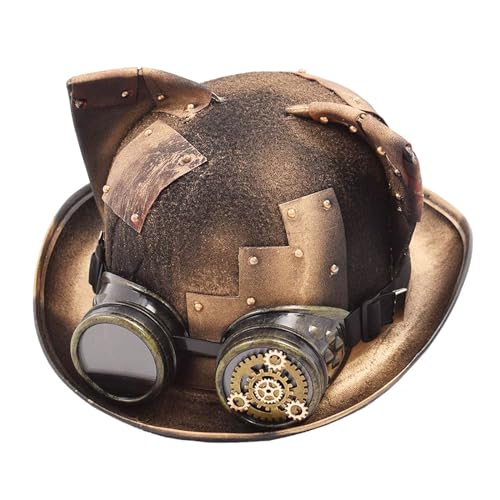 GRACEART Unisex Steampunk Hut Steampunk Zylinder Hut für Männer oder Frauen (DE/NL/SE/PL, Alphanumerisch, M, Style-30) von GRACEART