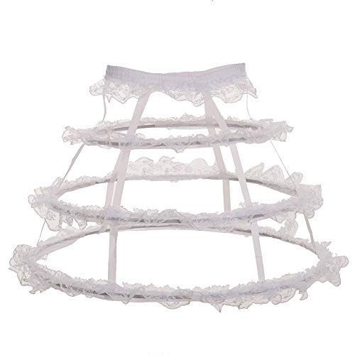 GRACEART Vintage Petticoat Unterrock Nylon Spitze Crinoline Gr. One size, 02 von GRACEART
