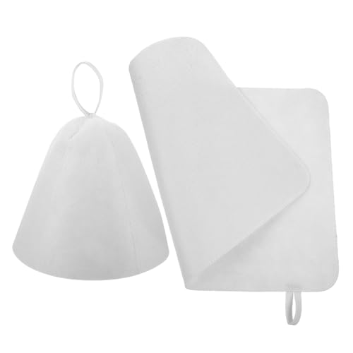 GRADENEVE 1satz Wasserabsorbierender Sauna Hut Mit Pad Wiederverwendbare Filzmütze Für Damen Und Herren Elastisch Und Komfortabel Schützt Kopf Und Haare Während Sauna Und von GRADENEVE