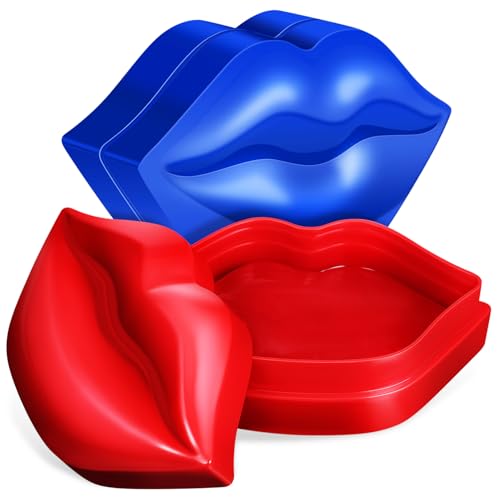 GRADENEVE Feuchtigkeitsspendende Lippenmaske Lippenpflegemaske Aus Gel Für Frauen Mit Lippenförmigem Aufbewahrungsetui Tragbar Und Bequem Für Trockene Lippen von GRADENEVE