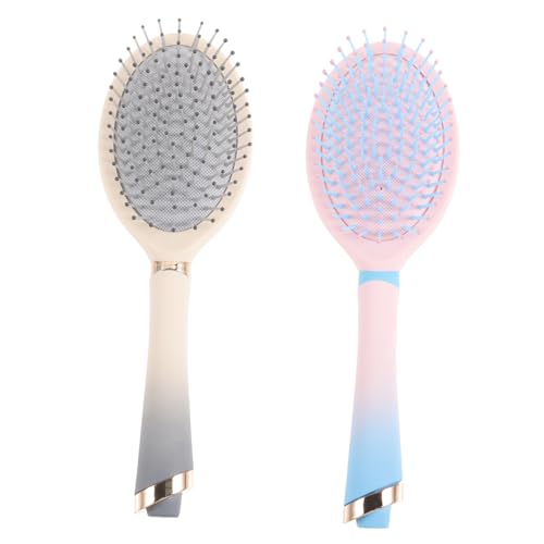 GRADENEVE 2stücke Teiliges Haarkämme Ergonomische Sanfte Entwirrung Für Praktische -haarbürsten Trendigen Farbverläufen Für Damen Und Friseursalons von GRADENEVE