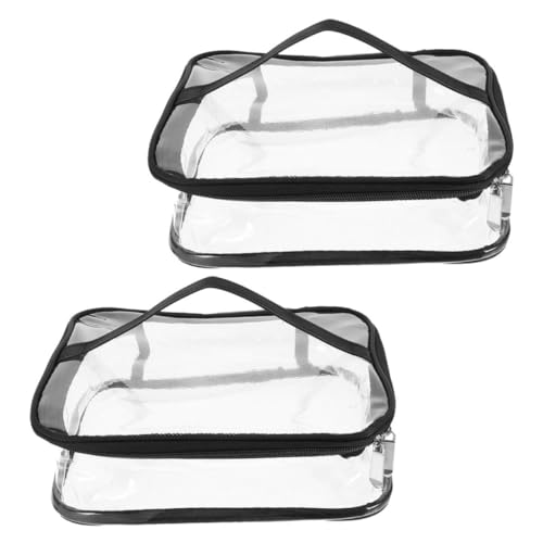 GRADENEVE 2stücke Pack Transparente Kosmetiktasche wasserdichte Reise-kulturtasche Aus PVC Tasche Für Haar Und Nagelzubehör Strand-Organizer Für Reisen Und Alltag von GRADENEVE