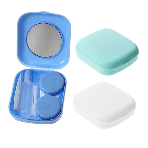 GRADENEVE 3sätze Kontaktlinsen Aufbewahrungsbox in Reisegröße Linsenbox Aus Hochwertigem Material Tragbarer Kontaktlinsenbehälter Für Damen von GRADENEVE