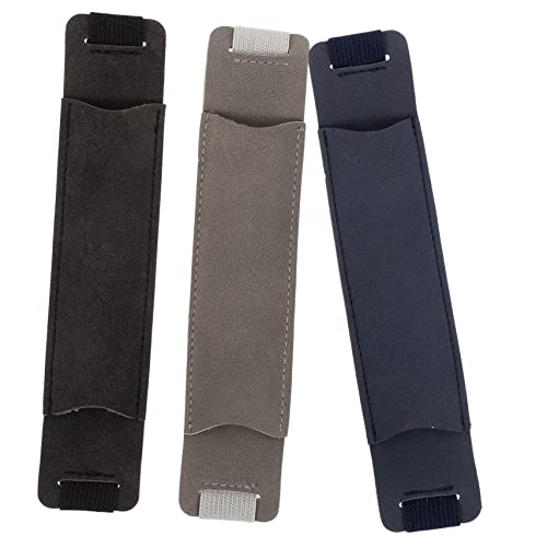 GRADENEVE 3stücke Leder Stifthülle Mit Gummiband Stifteetui Stifthalter Für Notebooks Schutzstifthülle Leder Stift Halter Praktische Stifthülle Reisestifttasche von GRADENEVE