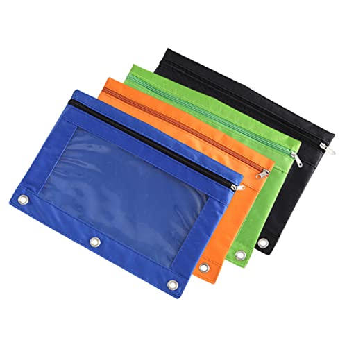 GRADENEVE 4er Set Abnehmbarer Stiftetui Aus Oxford Stoff Wiederverschließbare Taschen Für Binder Stift Und Bleistift Halter Und von GRADENEVE