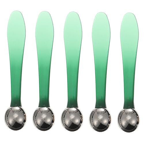 GRADENEVE 5pcs Eye Creme Löffel Make -up Löffel Gesichtsmaske Gesichtscreme (grün) von GRADENEVE