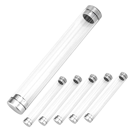 GRADENEVE 6 Stück Teiliges Transparentes Stifteetui Klarer Stift Aufbewahrungskasten aus Robustem Material Leicht und Tragbar Geeignet für Kugelschreiber Bleistifte Pinsel von GRADENEVE