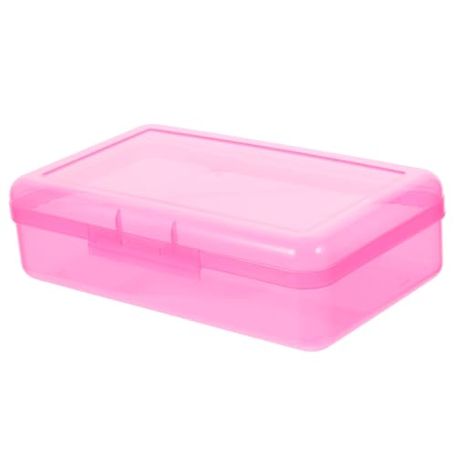 GRADENEVE Aufbewahrungsbox Aus Plastik Für Stifte Bleistiftbox Mit Deckel Organisierter Schreibwarenbehälter Federmäppchen Mit Großer Kapazität Für Bürobedarf Und Schulartikel von GRADENEVE