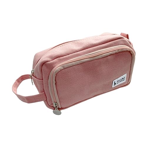 GRADENEVE Schreibwarenhalter Für Studenten Schreibwarentasche Aus Hochwertigem Material Stiftetasche Zum Aufbewahren Aufbewahrungshalter Rosa Studentenbedarf von GRADENEVE