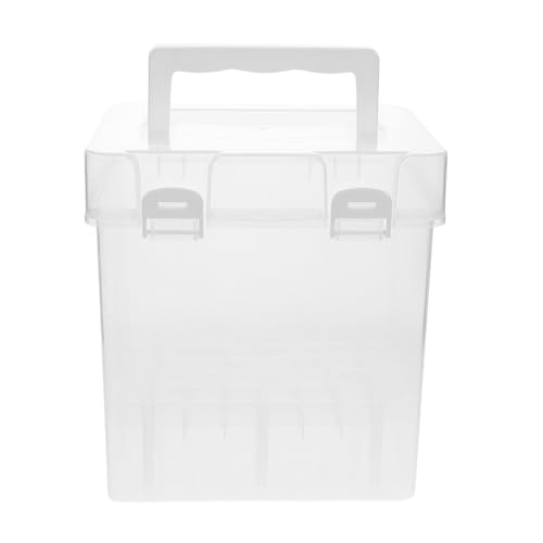 GRADENEVE Fächer Stift Aufbewahrungsbox mit Sicherem Verschluss Kunststoff Klarstiftbox für Schnellen Zugriff und Organisation von Zeichenmaterialien von GRADENEVE